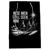 Wise Mannen zoeken hem nog steeds Christelijk Kers Medium Cadeauzakje (Voorkant)