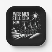 Wise Mannen zoeken hem nog steeds Christelijk Kers Papieren Bordje (Voorkant)