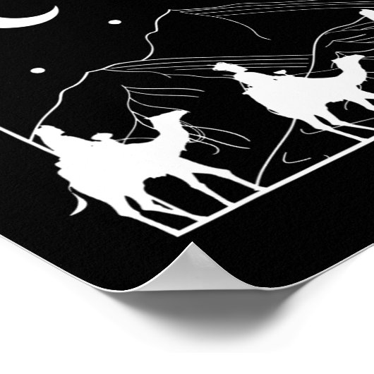 Wise Mannen zoeken hem nog steeds Christelijk Kers Poster (Hoek)