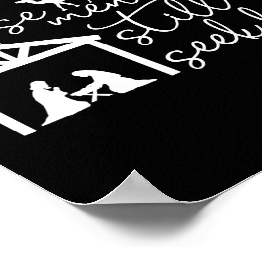 Wise Mannen zoeken hem nog steeds Christelijk Kers Poster (Hoek)