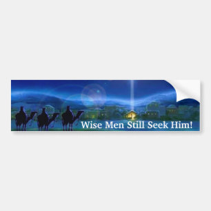 Wise Mannen zoeken hem nog steeds Jezus bumper sti Bumpersticker