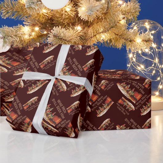 Wise Mannen zoeken hem nog steeds, kerst Cadeaupapier (Feestdagen)