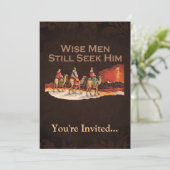 Wise Mannen zoeken hem nog steeds, kerst Kaart (Staand voorkant)