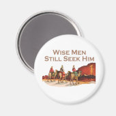 Wise Mannen zoeken hem nog steeds, kerst Magneet (Voorkant / Achterkant)