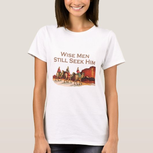 Wise Mannen zoeken hem nog steeds, kerst T-shirt (Voorkant)