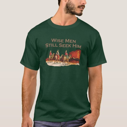 Wise Mannen zoeken hem nog steeds, kerst T-shirt (Voorkant)