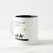 Wise Mannen zoeken hem nog steeds Tweekleurige Koffiemok (Voorkant links)