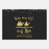 Wise Mannen zoeken nog steeds naar zijn kerst Inpakpapier Vel (Voorkant)