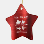 Wise Mannen zoeken nog steeds naar zijn kerst Keramisch Ornament (Links)