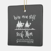 Wise Mannen zoeken nog steeds naar zijn kerst Keramisch Ornament (Links)