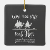 Wise Mannen zoeken nog steeds naar zijn kerst Keramisch Ornament (Achterkant)