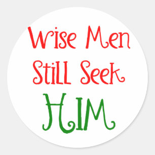 Wise Mannen zoeken nog steeds naar zijn kerst Ronde Sticker
