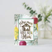 Wise Mannen zoeken nog steeds naar zijn kerstfeest Briefkaart (Staand voorkant)