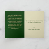Wise Men Christmas Card with Bible Verse Feestdagen Kaart (Binnen)