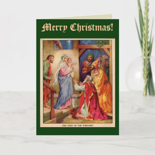 Wise Men Christmas Card with Bible Verse Feestdagen Kaart