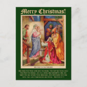 Wise Men Christmas Card with Bible Verse Feestdagenkaart (Voorkant)