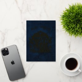 Wise Men Foil on Blue Folie Wenskaart