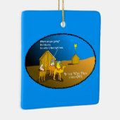 Wise Men Geocaching Christmas Keramisch Ornament (Rechts)