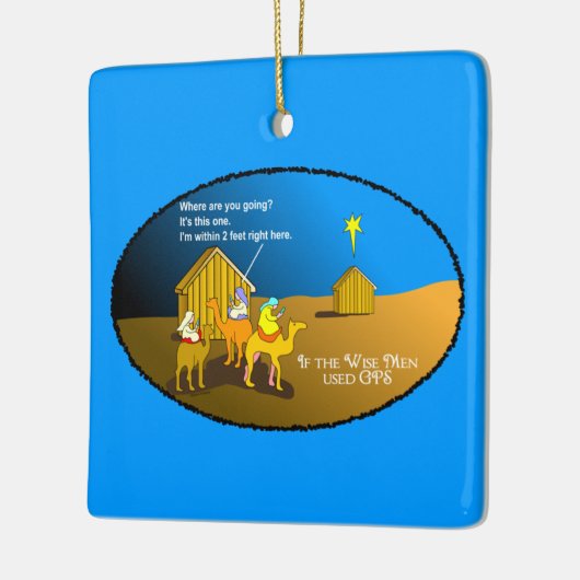 Wise Men Geocaching Christmas Keramisch Ornament (Links)