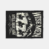 Wise Men Still Seek Him Christian Christmas Jesus  Fleece Deken (Voorkant (Horizontaal))