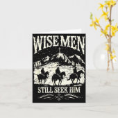 Wise Men Still Seek Him Christian Christmas Jesus  Kaart (Gele Bloem)