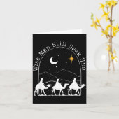 Wise Men Still Seek Him Christian Christmas Jesus  Kaart (Gele Bloem)