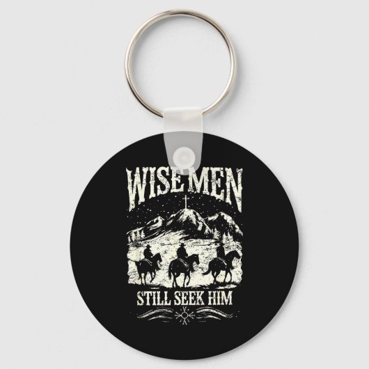 Wise Men Still Seek Him Christian Christmas Jesus  Sleutelhanger (Voorkant)