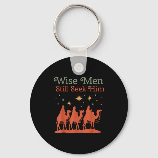 Wise Men Still Seek Him Nativity Scene Christian C Sleutelhanger (Voorkant)