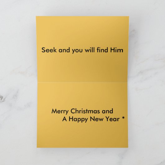 Wise men still seek Jesus Feestdagen Kaart (Binnen)