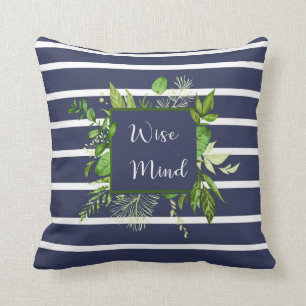 Wise Mind Striped Pillow Kussen