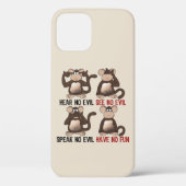 Wise Monkeys Humor Case-Mate iPhone Case (Achterkant)
