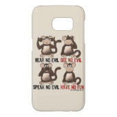 Wise Monkeys Humor Case-Mate Samsung Galaxy Hoesje (Achterkant)