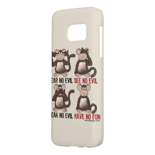 Wise Monkeys Humor Case-Mate Samsung Galaxy Hoesje (Achterkant Links)