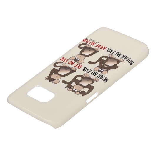 Wise Monkeys Humor Case-Mate Samsung Galaxy Hoesje (Onderkant)
