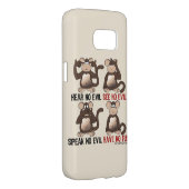 Wise Monkeys Humor Case-Mate Samsung Galaxy Hoesje (Back/Rechts)