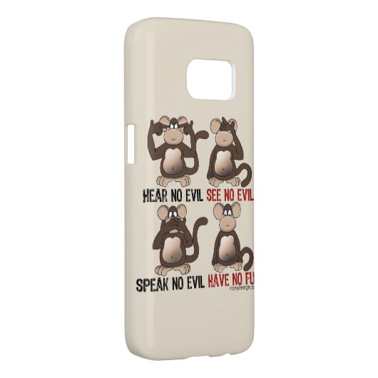 Wise Monkeys Humor Case-Mate Samsung Galaxy Hoesje (Back/Rechts)