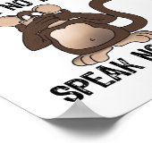 Wise Monkeys Humor Poster (Hoek)