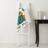 Wise Mr. Fox verdiept in zijn lezing. personaliser Sherpa Deken (In situ)