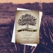 Wise Oak Tree Familiereünie Uitnodiging