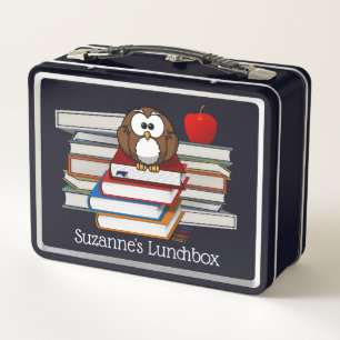 Wise Old Bird Metal Lunchbox