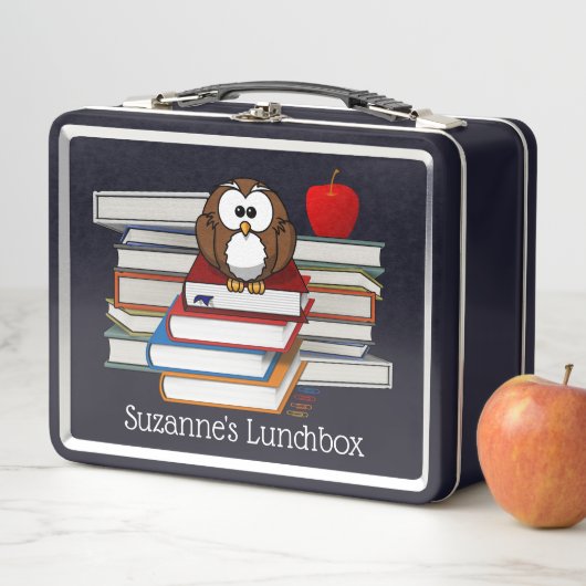 Wise Old Bird Metal Lunchbox (In situ)