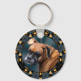 Wise Old Boxer Dog Sleutelhanger