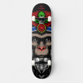 Wise Old Monkey Persoonlijk Skateboard (Voorkant)