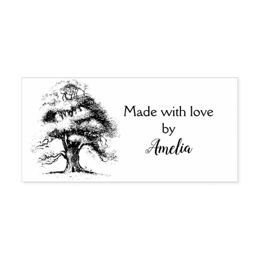 Wise Old Oak Handgemaakt door Rubber Stamp Rubberstempel (Afrduk)