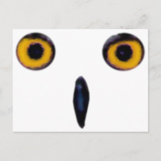 Wise Old Owl Eyes Briefkaart (Voorkant)