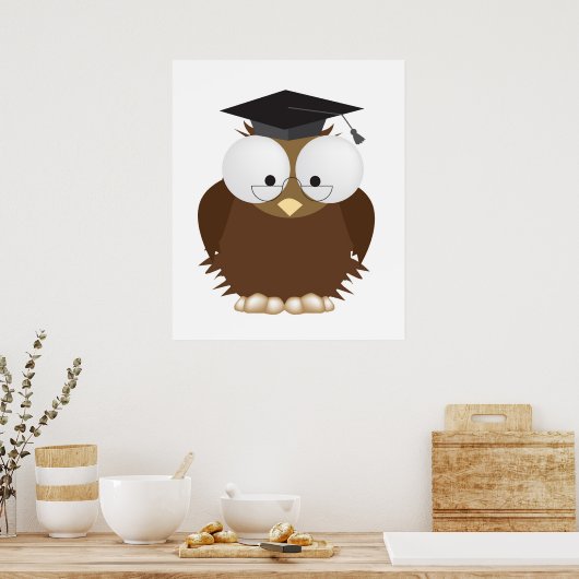wise old owl framed print (Keuken)