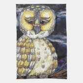 Wise Old Owl Kitchen Towel Theedoek (Verticaal)