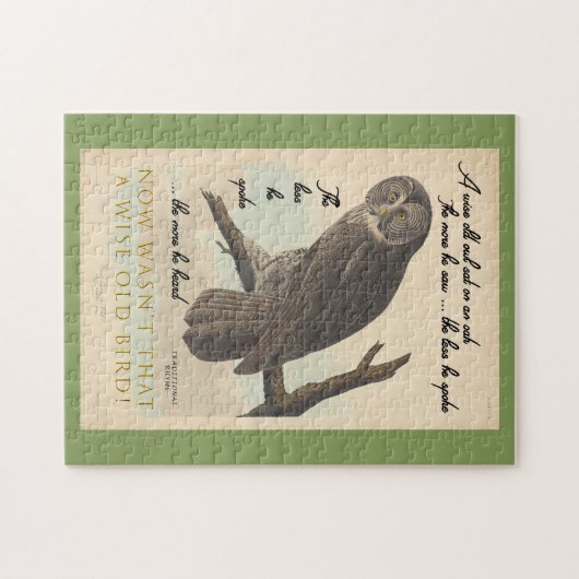 Wise Old Owl Legpuzzel (Horizontaal)