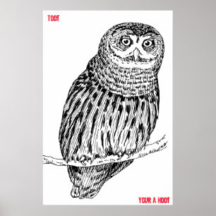 Wise Old Owl Poster