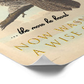 Wise Old Owl Poster (Hoek)